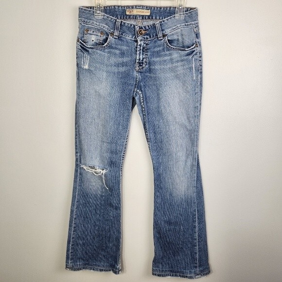 BKE Jeans Culture Stretch Size 29 Light Wash Distressed Womens streetwear - Picture 12 of 14